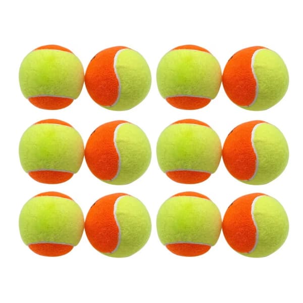 12 stk. tennisballer for strender, høy elastisitet, slagfasthet