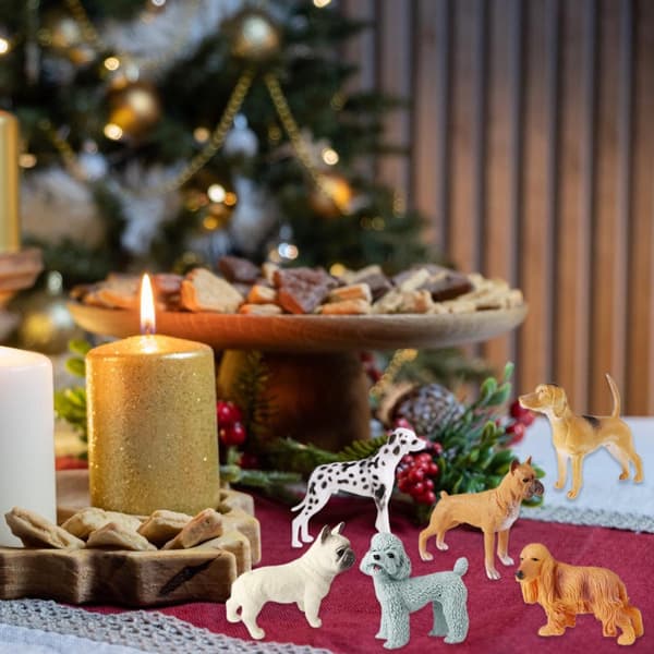 Statisk ihålig hundmodellfigur Boutique samlarfigur hunddisplayleksak