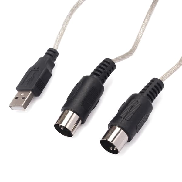 MIDI-interface til lyd, musik, keyboard og pc til el-klaver og trommeadapter