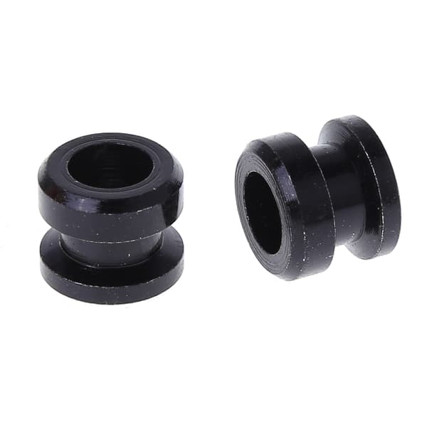 1Pari Guitar Non-slip Strap Lock Button Buckle Base Black