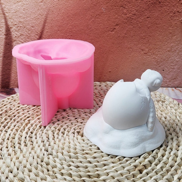 Silikoneforme med dyr, 3D-skildpaddeforme, gipsforme, epoxyharpiksforme