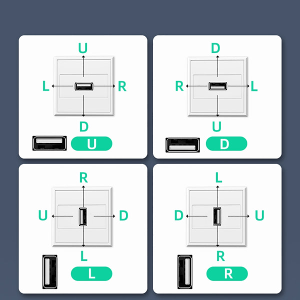 USB2.0 Extender USB -förlängningskabel 480Mbps Dataöverföring för USB -enheter null - Down 5cm