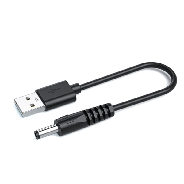 USB DC -latausjohto USB-A uros-DC 3,5 mm x 1,35 mm 5 V sovitin LED-nauhavaloille Flashlig Patterit Tuulettimet Kellot