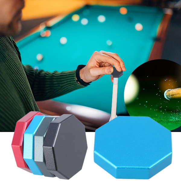 Snooker Verktyg Del Aluminiumlegeringar Biljard Krita Hållare Biljard Krita Väska Dark green