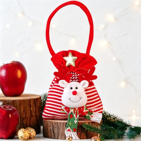Julgodispåsar Hållbara tyg Julklappspåsar