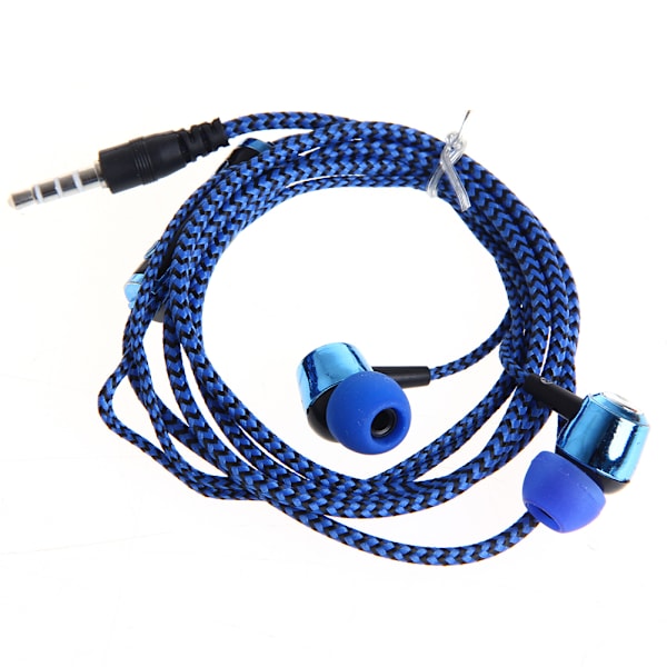 3,5 mm In-Ear kuulokekuulokkeet mikrofonilla punottu kuulokemikrofoni puhelimeen Uusi