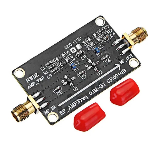 LNA 0.1M-2G Gain RF bredbandsförstärkare Gain 60dB Lågbrusförstärkare LNA-kortmoduler för FM HF VHFf/UHF