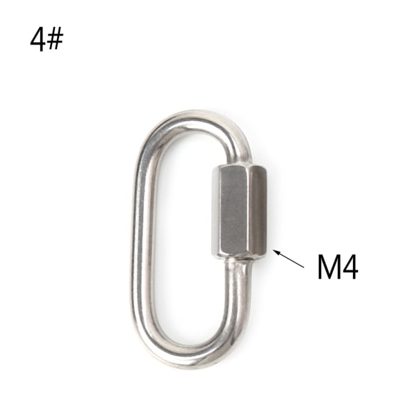 Klätterkarbin Oval låskarbin för hängmatta för bergsklättring null - 6