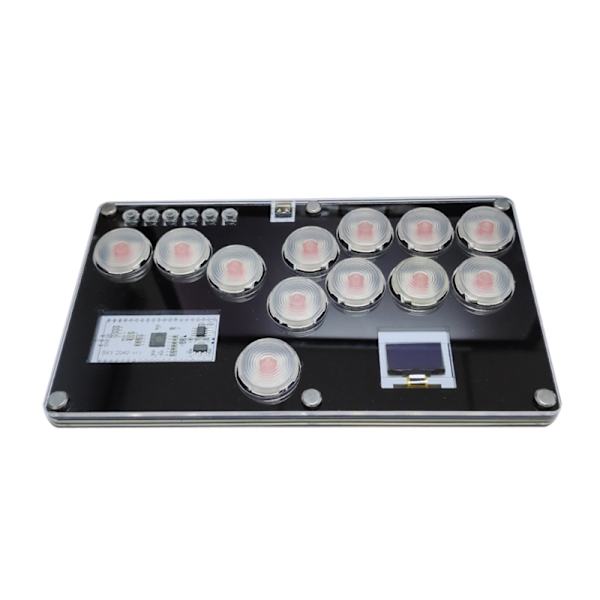 Bärbar Mekanisk Fighting Stick Controller Gaming Knappsats Styrenhet Arcade Joystick Kompatibel för PC SKY2040 Hållbar