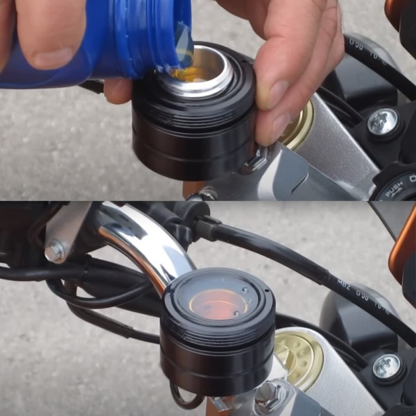 Kedjesmörjare Oiler Smörjsystem för Suzuki-Kawasaki cykel Universal Black