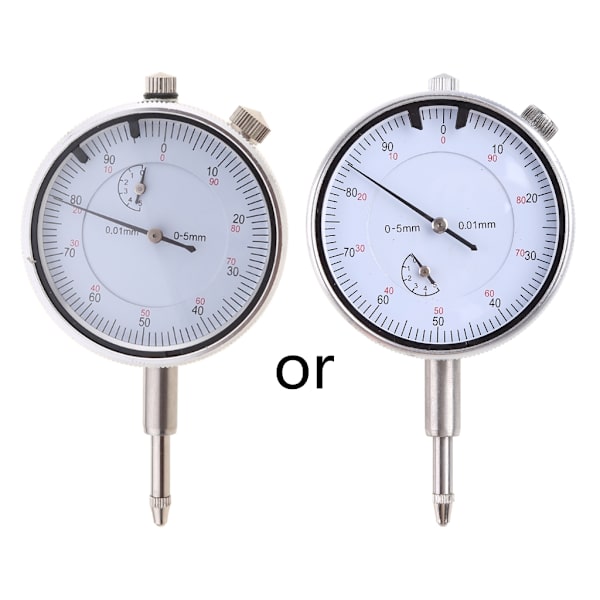 Urtavla hålmätare Indikator Diameter Mätning Testmätare 0-5 mm/0,01 mm indikator