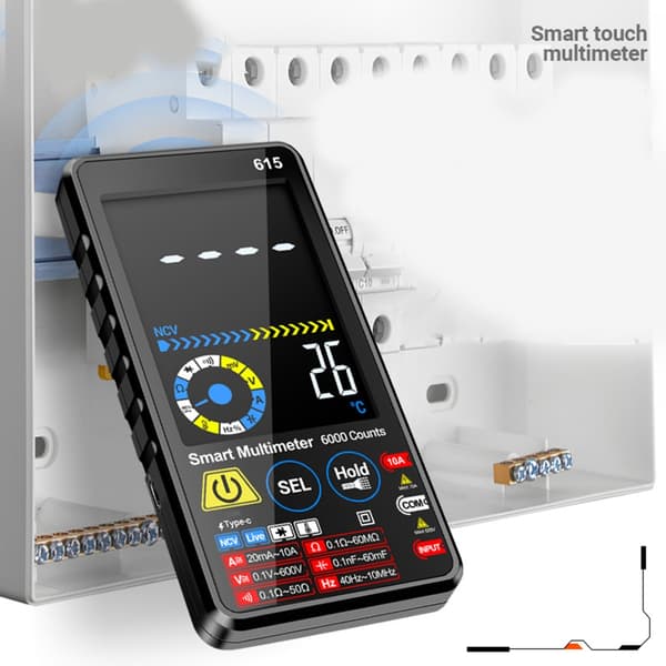 Digitalt Multimeter Auto Range Genopladelig Enhed til Elektrisk Vedligeholdelse