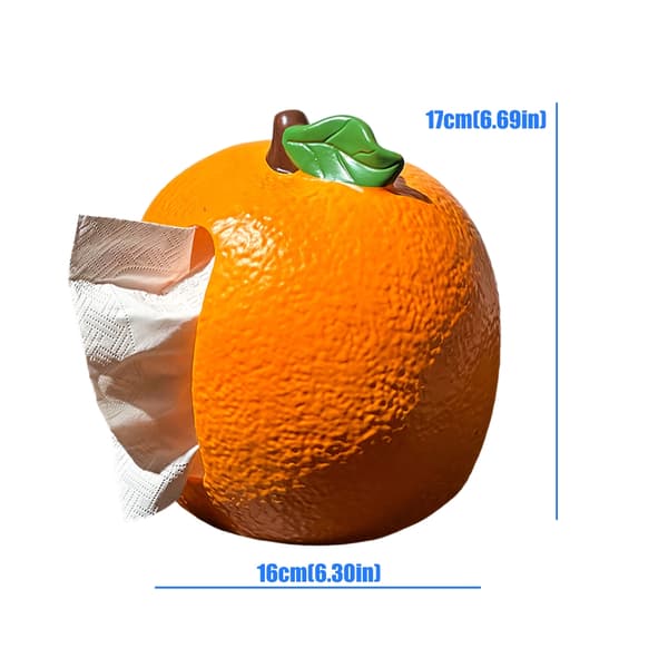 Funktionel hygiejnisk silkepapirdispenser, orangeformet servietæske