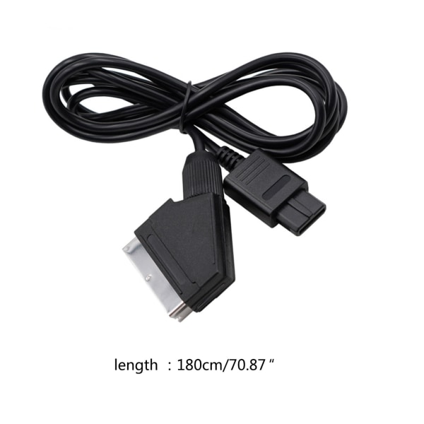 AV-kabel Anslutningssladd Tillbehör Universal för N64 SNES SFC GC AV-kabel Svart