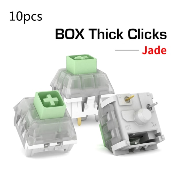 Kailh Box Thick Click Navy Blue Jade Switches RGB/SMD 3pin Switch IP56 Vanntett kompatibel Cherry MX Machine Keyboard