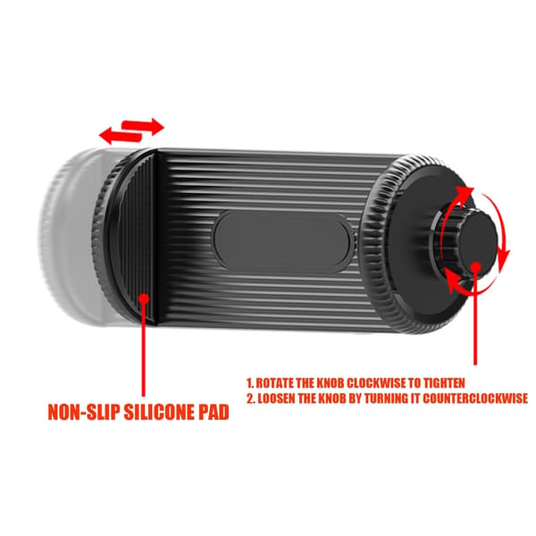 Ergonomisk biltelefonklipsfeste lite kompatibelt for 17 mm kulehodeadaptere
