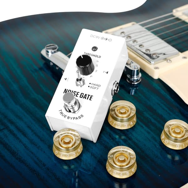 Effektpedal Aluminiumlegering Noise Gate Elektrisk Gitarpedal Støyundertrykker
