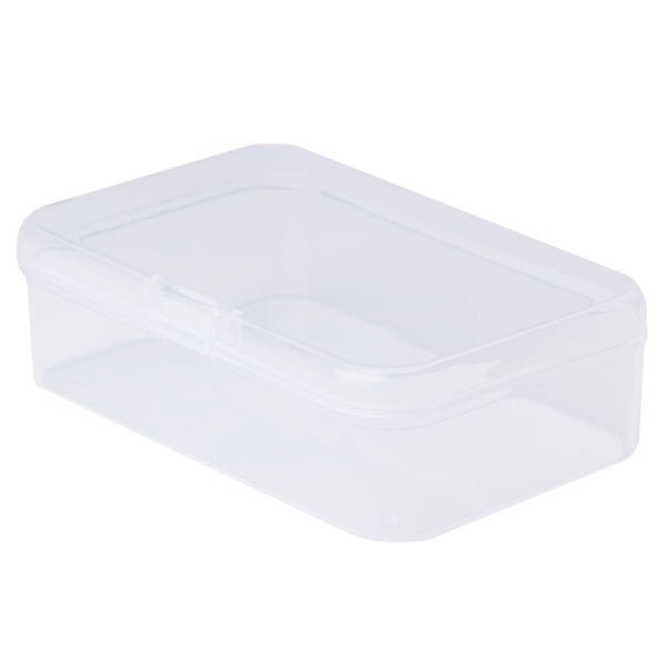 Rektangulær Plast Klar Transparent Opbevaringsboks Samling Beholder Organizer