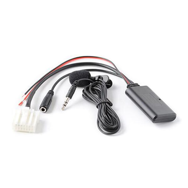 AUX Audio Adapter Mikrofon Media Bluetooth-kompatibel kabel för Mazda 2 3 5 6