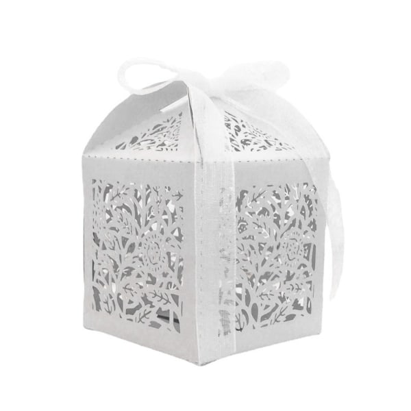 50st Kakaförpackningslåda Alla hjärtans dag Godis Förpackningslåda Dekorationer Treat Boxes Presenter Box Hollow Out Candy Box