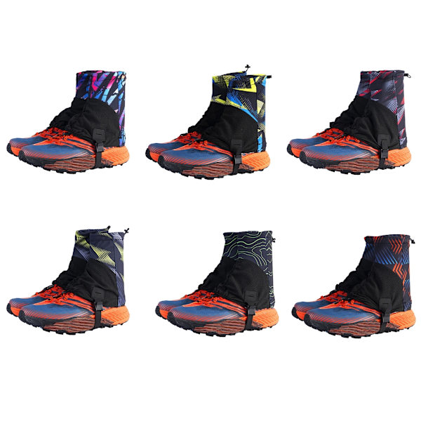 Utomhus Trail Gaiters Låga Ankel Gaters Skyddande Skoskydd Andningsbara Colorful purple