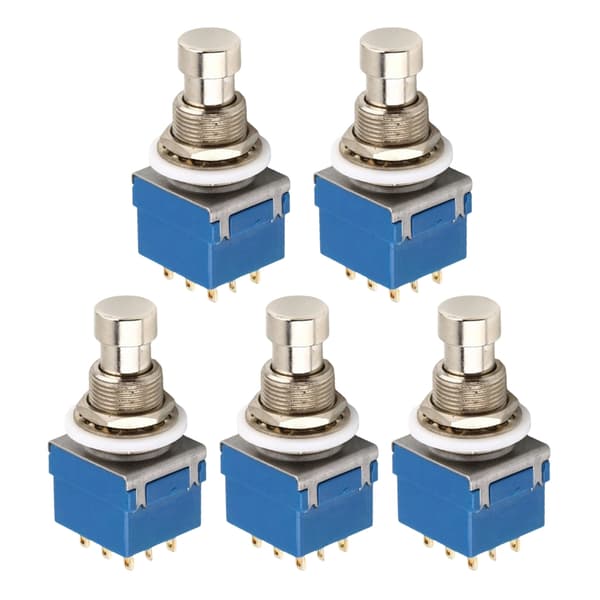 5 st Gitarr Effekter Pedal 3PDT 9 Pin Box Stomps Fotpedal Gitarrtillbehör