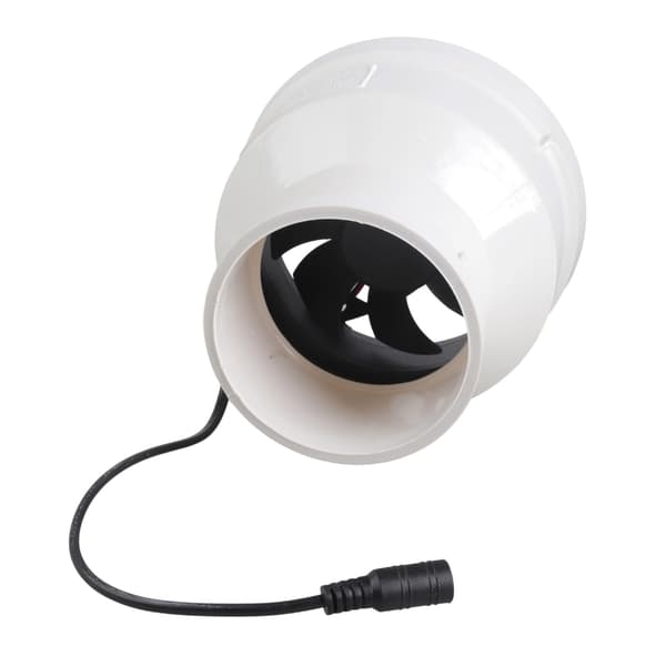 15W Solar Ventilator 75mm til 110mm Røradapter Udendørs Rumkøling
