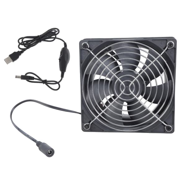 12cm 5V Utsugsfläkt Tyst Kanalfläkt Ventilation Utsug Luftfläkt