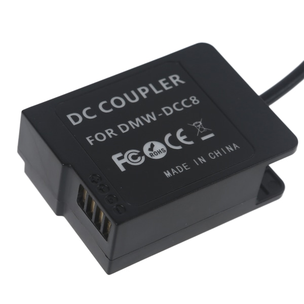 Typ-C/USB-C till DMW DCC8 Dummy-batteri Bekväm power för DMC-G5 G6 G7 GX8 G80 G81 G85 GH2
