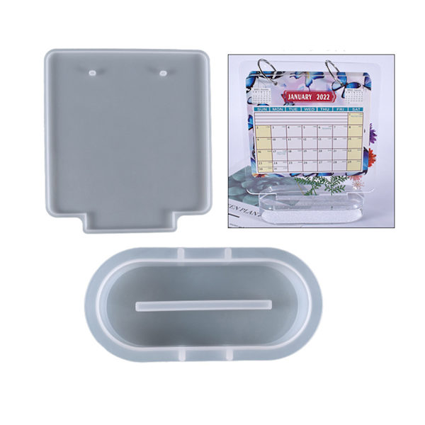 Gjør-det-selv krystallform kalender hengebrett 2022-2023 Notepad Album Silikonform C