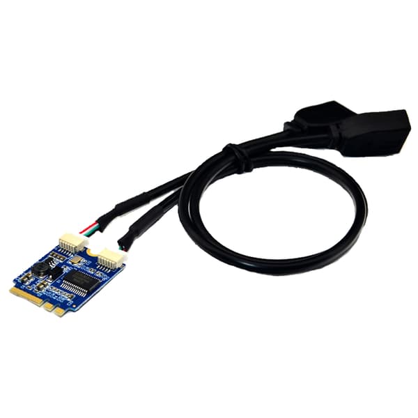 For hovedkort eller bærbare datamaskiner med for m.2 for key AE Interface, for M.2 for key AE til Dual-port Interface USB2.0 Expansi