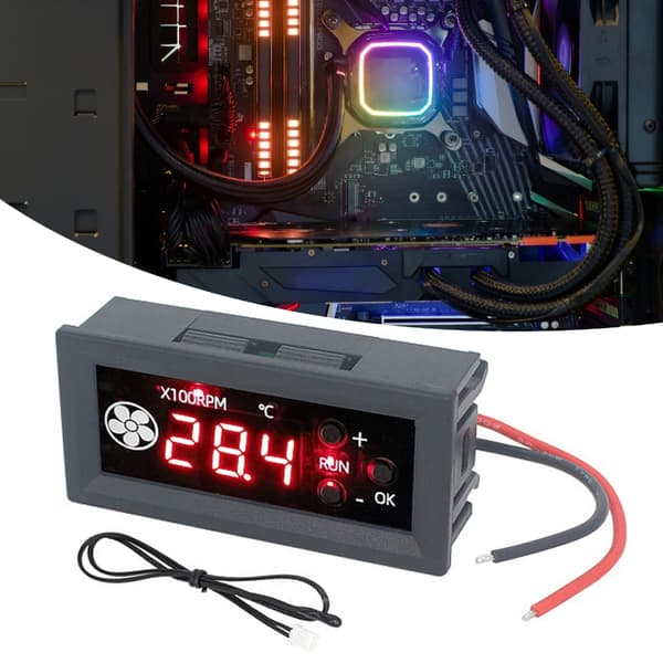 12V PWM 4-leder Viftehastighetskontrollmodul Støyreduksjon Lav Kontroller