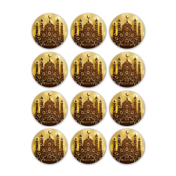120 kpl Ihana Eid Mubarak -teematarrat Lahjalappu Koristeetiketit lapsille