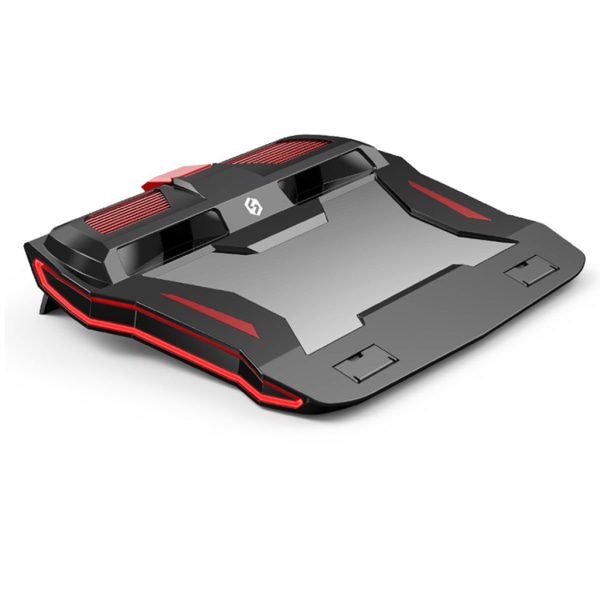 Ny RGB Gaming Laptop-kylare Justerbart Notebook-ställ 3000 RPM Kraftfull luftflödeskylplatta för 12-17 tums bärbar dator Red