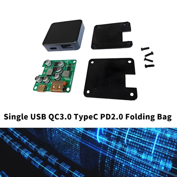 5V 9V 12V USB Typ C Utgång Solcellskontroller Solpanelsregulator QC2.0 3.0