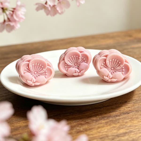 Månkakformar 1 stämplar, Höstfestival Handpressade Blomstermånkakformar