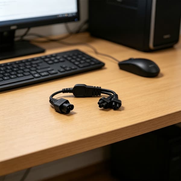 30 cm kort C6 han til to C5 hun strømfordelerkabel til bærbar computer