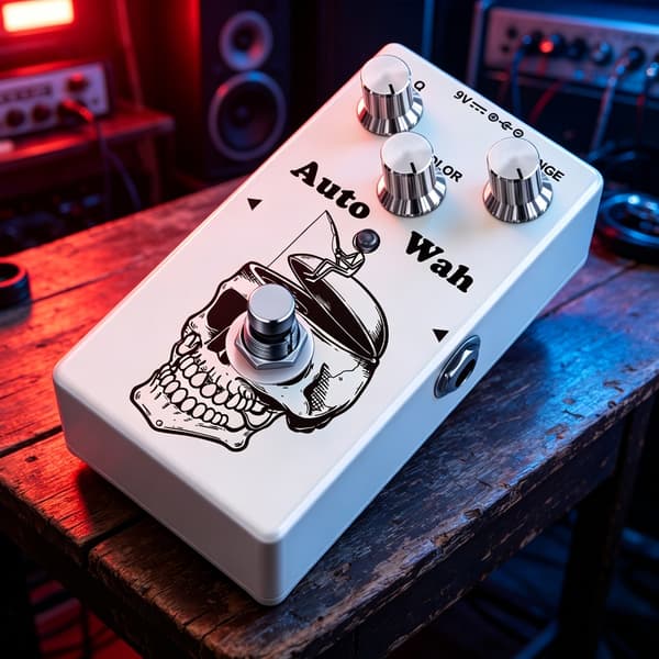 Studiokvalitets guitar-effektpedal: Distortion, Reverb, Delay-effekter, Kompakt