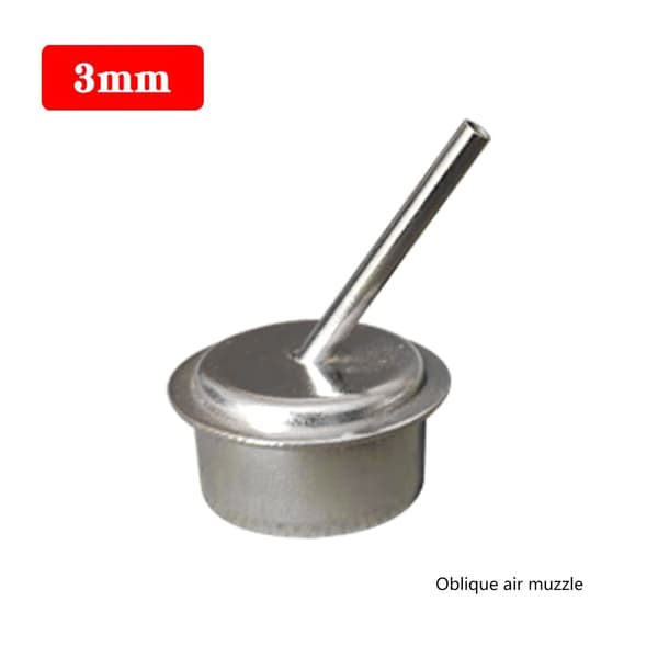6 stk. erstatningsluftdyser for Quick 861DW/861X varmluftspistol - 45° bøy