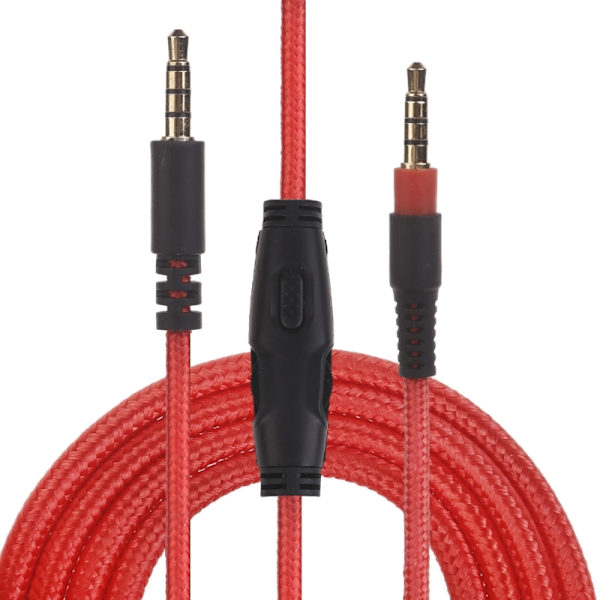 Aftageligt 3,5 mm hovedtelefonkabel til Cloud/CloudAlpha Gaming Headset-ledning med in-line lydstyrkekontrol og mute-funktion