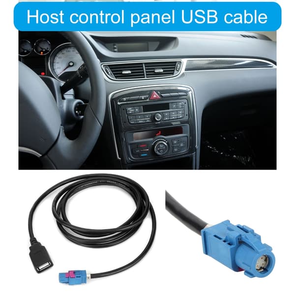 Vertskontrollskjerm USB-tilkoblingsledning Auto Tilbehør for 308