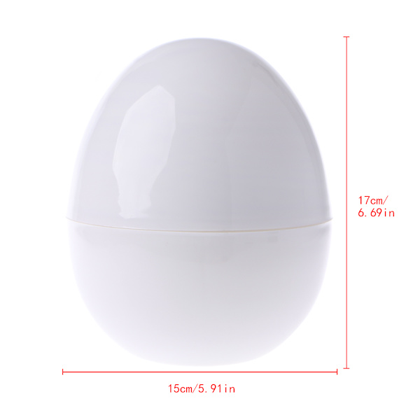 Mikrobølgeovn Egg Steamer Boiler Komfyr Enkel Rask 5 Minutter Hard eller Mykkokt