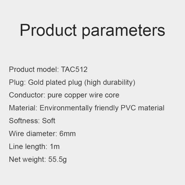 TAC512 3,5 mm - RCA koaksiaalikaapeli Soveltuu televisioon, kaiuttimeen ja vahvistimiin 1M 3,27 jalkaa