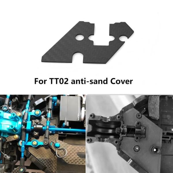 Støtsikker sandbeskyttelse for TT02-chassis styregruppesystem jevnt