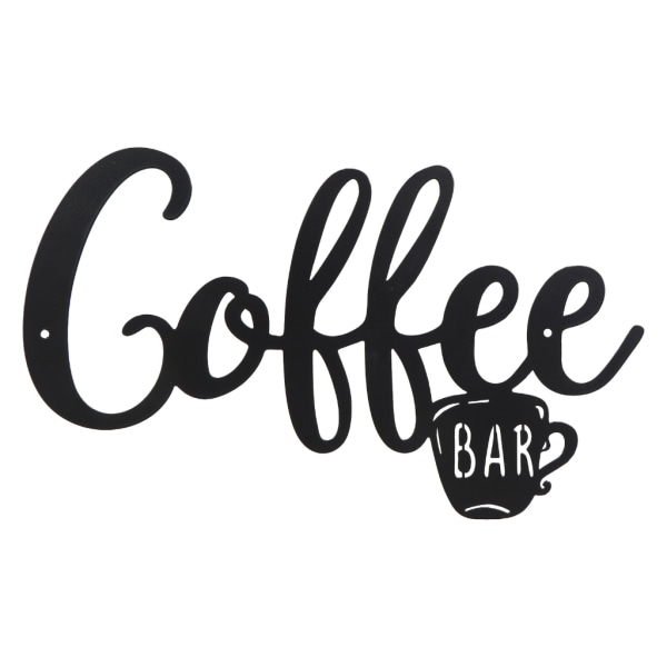 Metall kaffebar skylt Väggkonstdekor Restaurang sovrumsdekoration