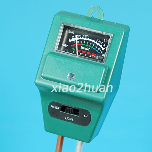 3in1 Moisture Light PH Meter Tester för hydroponiska växtblommor Jord
