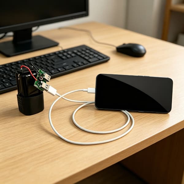 Dobbelt USB-udgangsoplader til 16,8V batterier opladningsmodul til rejser