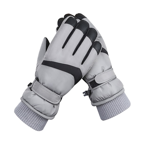 Touchscreen-vinterhandskar Vattentäta Snöskidhandskar Kallväderhandskar Gray black