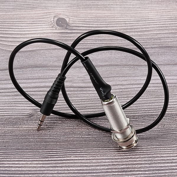 Hurtig Tilslutning Guitar Endpin Output Jacks Piezo Kabel Adapter 66cm Sort