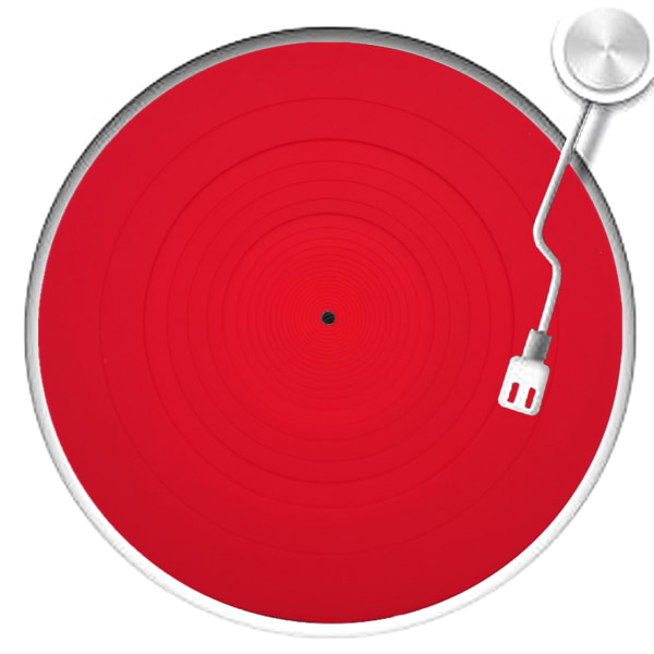 Vibrationsdämpande silikondyna Gummi för LP Antislipmatta för fonograf skivspelare Vinylskivspelare Tillbehör Blue